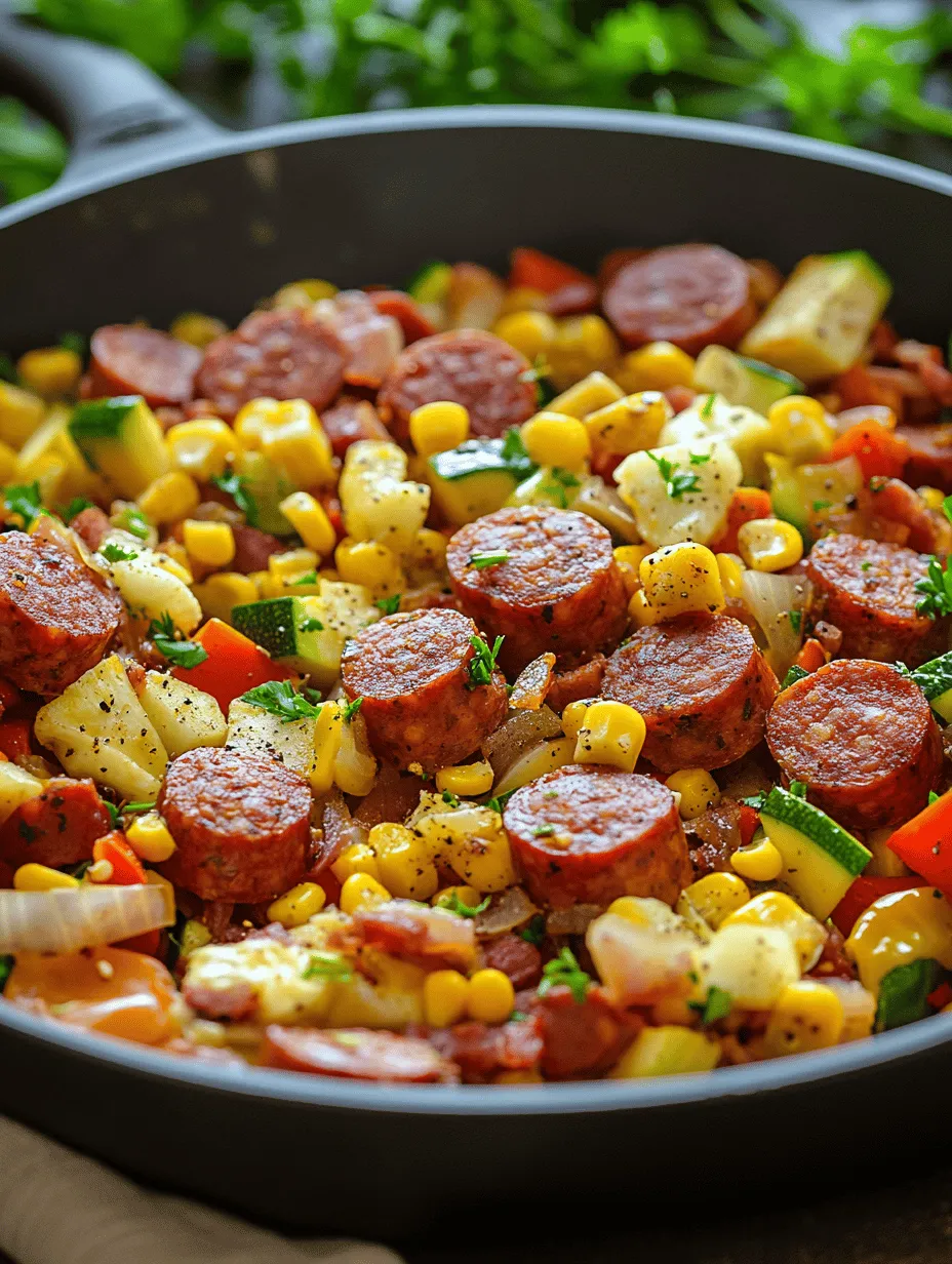 At the heart of this dish lies summer sausage, a type of cured sausage known for its rich, savory flavor profile. Traditionally, summer sausage has its roots in European cuisine, where it was crafted as a way to preserve meat before refrigeration was commonplace. Made typically from a combination of beef and pork, summer sausage is flavored with spices that may include garlic, mustard seeds, and black pepper.