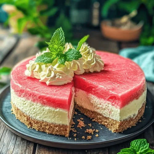 As the days grow longer and the temperatures rise, there's nothing quite like indulging in a refreshing summer dessert that captures the essence of the season. Summer is synonymous with vibrant fruits, sunshine, and of course, the joy of sharing delicious treats with friends and family. Among the myriad of desserts that come to mind, Watermelon Cheesecake stands out as an innovative and delightful option that combines the creamy richness of cheesecake with the fruity freshness of one of summer's favorite melons. This unique dessert not only tantalizes the taste buds but also offers a visual feast, perfect for summer gatherings, barbecues, or simply a sweet indulgence on a hot day.