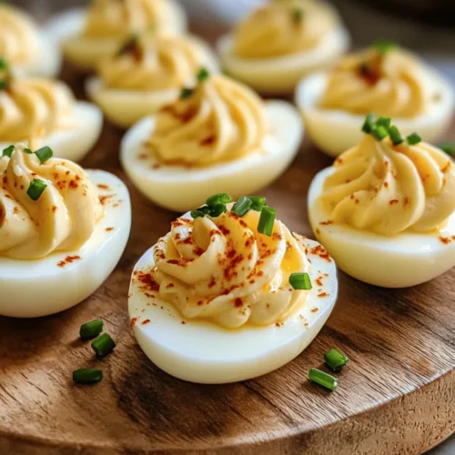 Deviled eggs are a classic appetizer that have graced tables at gatherings for generations. Their creamy, rich filling nestled in perfectly halved egg whites has made them a staple at parties, picnics, and holiday feasts. While the traditional preparation of deviled eggs is beloved, there’s always room for innovation in the kitchen. Enter the Spicy Chili Garlic Deviled Eggs: a tantalizing twist on the classic recipe that will awaken your taste buds and leave your guests clamoring for more.