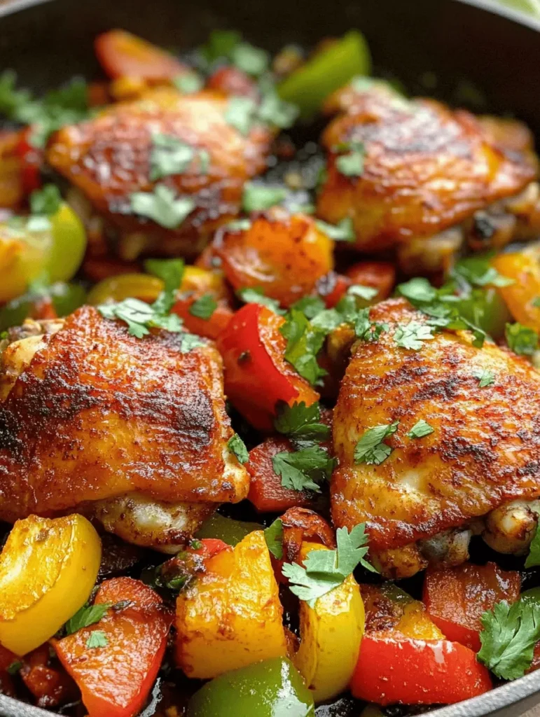 If you're searching for a dish that combines bold flavors, vibrant colors, and a satisfying crunch, look no further than Spicy Chicken Thighs with a Colorful Bell Pepper Medley. This delightful recipe brings together succulent, juicy chicken thighs marinated in a blend of spices and served alongside a medley of sweet and crunchy bell peppers. The dish is not only visually appealing but also packed with flavor and nutritional benefits that make it a perfect choice for a weeknight dinner or a gathering with friends and family.