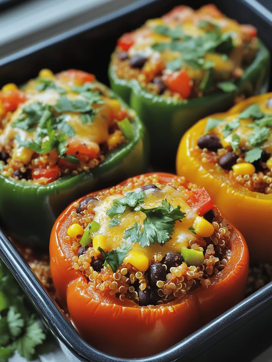 Quinoa-stuffed bell peppers are a colorful and nutritious dish that brings both flavor and health to your table. This vibrant meal not only captivates the eyes with its array of colors but also delights the palate with a delicious blend of textures and tastes. The appeal of quinoa-stuffed bell peppers lies in their versatility; they can serve as a wholesome vegetarian main course, a hearty side dish, or a nourishing meal prep option throughout the week.