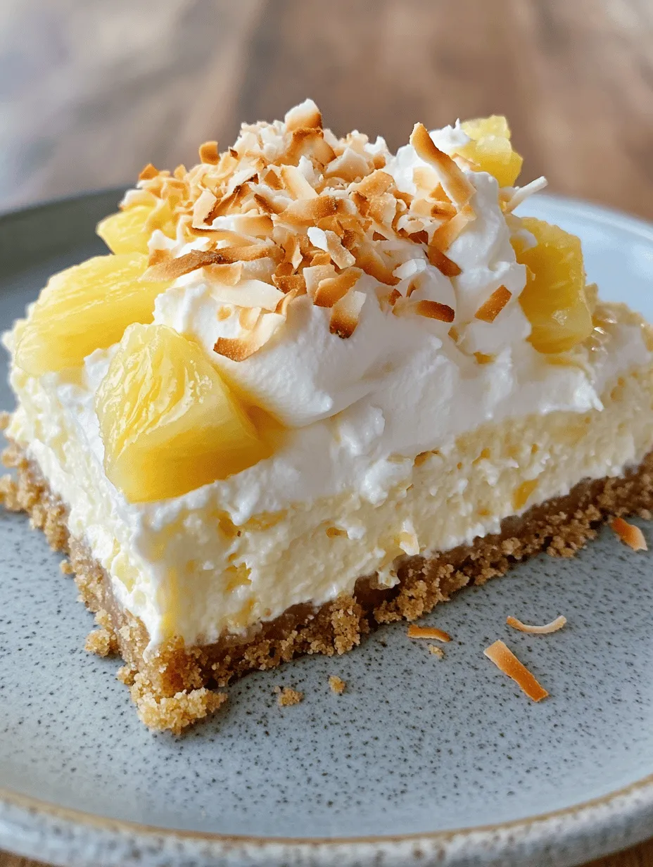 To create an unforgettable Coconut Pineapple Cheesecake, it’s essential to understand the role each ingredient plays in the recipe. From the crust to the filling and garnishing, every component contributes to the overall flavor and texture of this tropical delight.