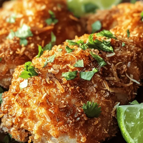 When it comes to the world of culinary delights, few things can transport you to a tropical paradise quite like the vibrant flavors of coconut. The creamy richness of coconut milk, the sweet crunch of shredded coconut, and the succulent taste of chicken come together in a harmonious blend that is as delightful to the palate as it is visually appealing. This Coconut Chicken recipe embodies the essence of tropical flavors, offering a dish that is not only easy to prepare but also versatile enough for a variety of occasions.
