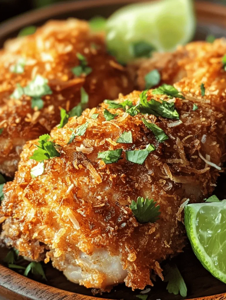 When it comes to the world of culinary delights, few things can transport you to a tropical paradise quite like the vibrant flavors of coconut. The creamy richness of coconut milk, the sweet crunch of shredded coconut, and the succulent taste of chicken come together in a harmonious blend that is as delightful to the palate as it is visually appealing. This Coconut Chicken recipe embodies the essence of tropical flavors, offering a dish that is not only easy to prepare but also versatile enough for a variety of occasions.