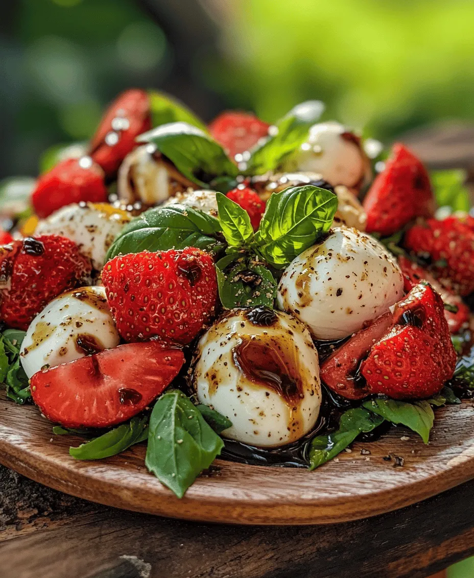 To fully appreciate the Balsamic Strawberry Caprese, we must first understand the origins of its classic counterpart, the traditional Caprese salad. Hailing from the island of Capri in Italy, the classic Caprese salad is a simple yet elegant dish that showcases the beauty of fresh ingredients. Traditionally, it consists of ripe tomatoes, creamy mozzarella, fresh basil, olive oil, salt, and pepper. This combination of ingredients not only represents the colors of the Italian flag but also encapsulates the essence of Italian cuisine: simplicity and quality.