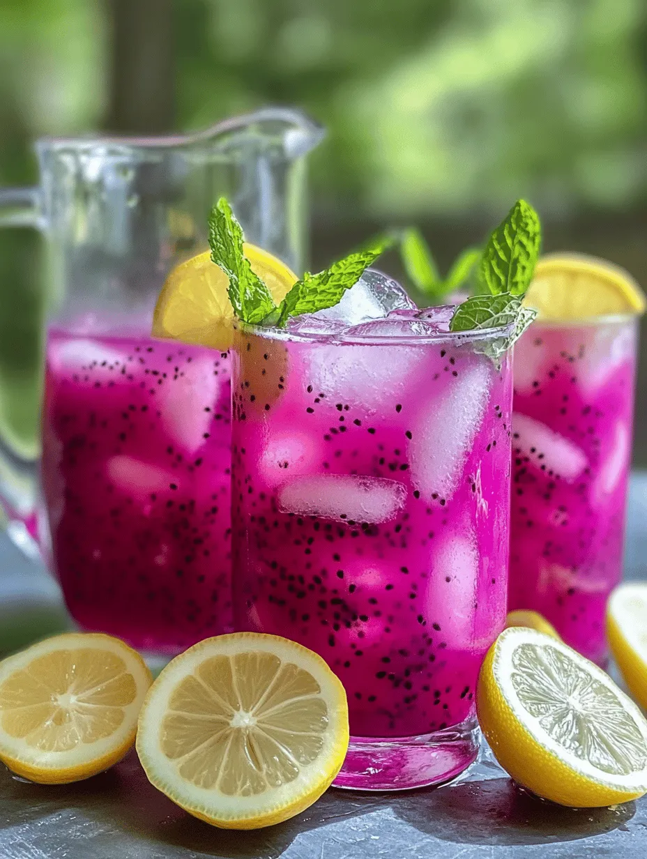 As the temperatures rise and summer approaches, the quest for refreshing beverages becomes a delightful adventure. While traditional lemonade has long been a staple of warm-weather hydration, the beverage trend is evolving to include vibrant, exotic flavors that not only quench thirst but also tantalize the taste buds. One such refreshing concoction that has captured the attention of beverage enthusiasts is the Exotic Dragonfruit Lemonade. This stunning drink is a feast for the eyes and the palate, showcasing the unique qualities of dragonfruit alongside the classic tang of lemonade.