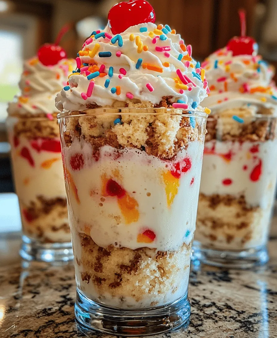 The Birthday Cake Milkshake is a delightful fusion of childhood nostalgia and indulgent flavor, perfect for celebrating special occasions or simply treating yourself to a delicious dessert. This creamy concoction brings together the classic taste of vanilla ice cream, the sweetness of cake, and the joyful crunch of rainbow sprinkles. It’s a vibrant and fun treat that encapsulates the spirit of birthday festivities, making it a favorite among both kids and adults alike.