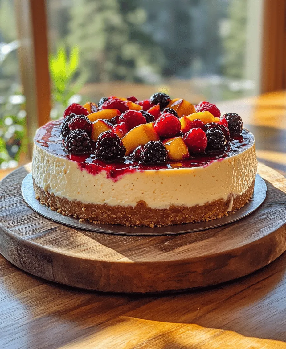 To create a truly exceptional Summer Berry Peach Cheesecake, it is crucial to use fresh, high-quality ingredients. The flavors of this dessert hinge on the freshness of the fruits and the quality of the dairy products. Here’s a closer look at the key components of this delightful recipe:
