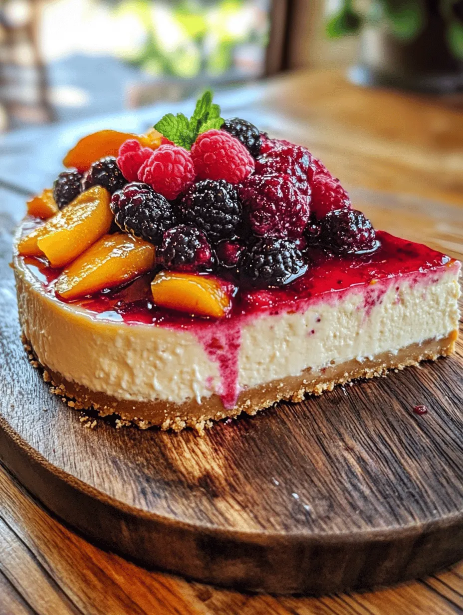 To create a truly exceptional Summer Berry Peach Cheesecake, it is crucial to use fresh, high-quality ingredients. The flavors of this dessert hinge on the freshness of the fruits and the quality of the dairy products. Here’s a closer look at the key components of this delightful recipe: