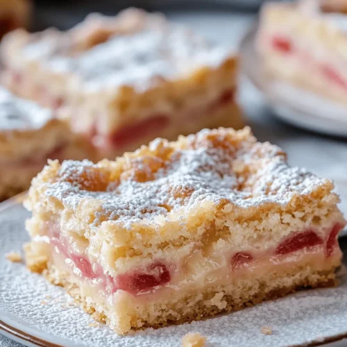 Rhubarb is a perennial vegetable that often graces dessert tables, thanks to its tangy flavor and beautiful red stalks. Although it may be mistaken for fruit, rhubarb is technically classified as a vegetable. Its tartness is perfectly balanced with sweetness when cooked, making it a popular choice for pies, jams, and, of course, custard bars. The fleeting season of rhubarb typically runs from spring to early summer, which adds to its appeal. It’s during this time that home bakers eagerly await the arrival of fresh rhubarb at local markets and grocery stores.
