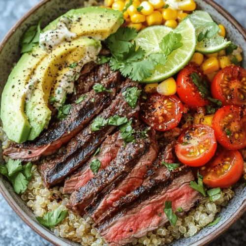 In the world of culinary delights, few dishes can rival the satisfaction of a perfectly grilled steak bowl topped with a creamy sauce. This dish is not only a feast for the senses but also a celebration of health, flavor, and versatility. The grilled steak bowl is an ideal choice for those craving a wholesome meal that’s quick and easy to prepare. Whether you’re hosting a casual dinner party or simply looking for a nutritious weeknight dinner, this recipe ticks all the boxes.