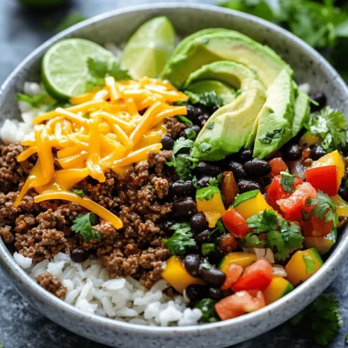To fully appreciate the flavor and nutrition of Viral Ground Beef Bowls, it’s essential to understand the key ingredients that come together to create this delicious dish. Each component contributes not only to the overall taste but also to the nutritional profile, making every bite satisfying and wholesome.