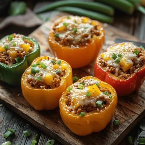 In the world of culinary creations, few dishes can capture vibrant flavors and colorful presentations quite like Teriyaki Pineapple Chicken Stuffed Peppers. This delightful recipe combines the savory notes of ground chicken and the sweetness of fresh pineapple, all encased in tender bell pepper shells. It’s a harmonious blend of sweet and savory that tantalizes the taste buds and brings a burst of color to your dinner table.