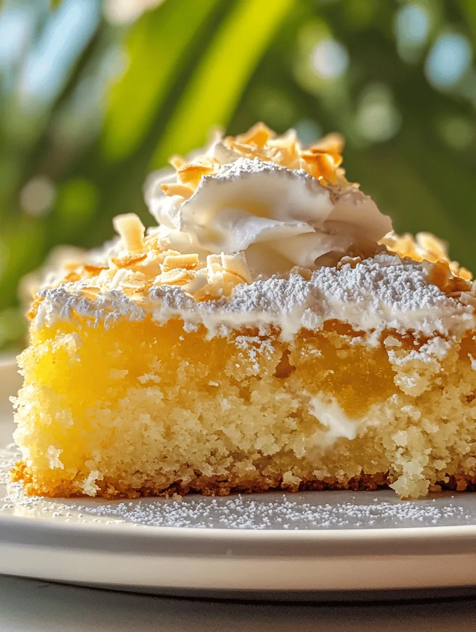 Welcome to the world of baking where tropical flavors come alive with the Pineapple Paradise Delight Cake. This delectable dessert captures the essence of the tropics, marrying the sweet and tangy notes of fresh pineapple with the creamy richness of coconut. If you've ever dreamed of a cake that transports you to sun-kissed beaches and swaying palm trees, then this recipe is your ticket to paradise.