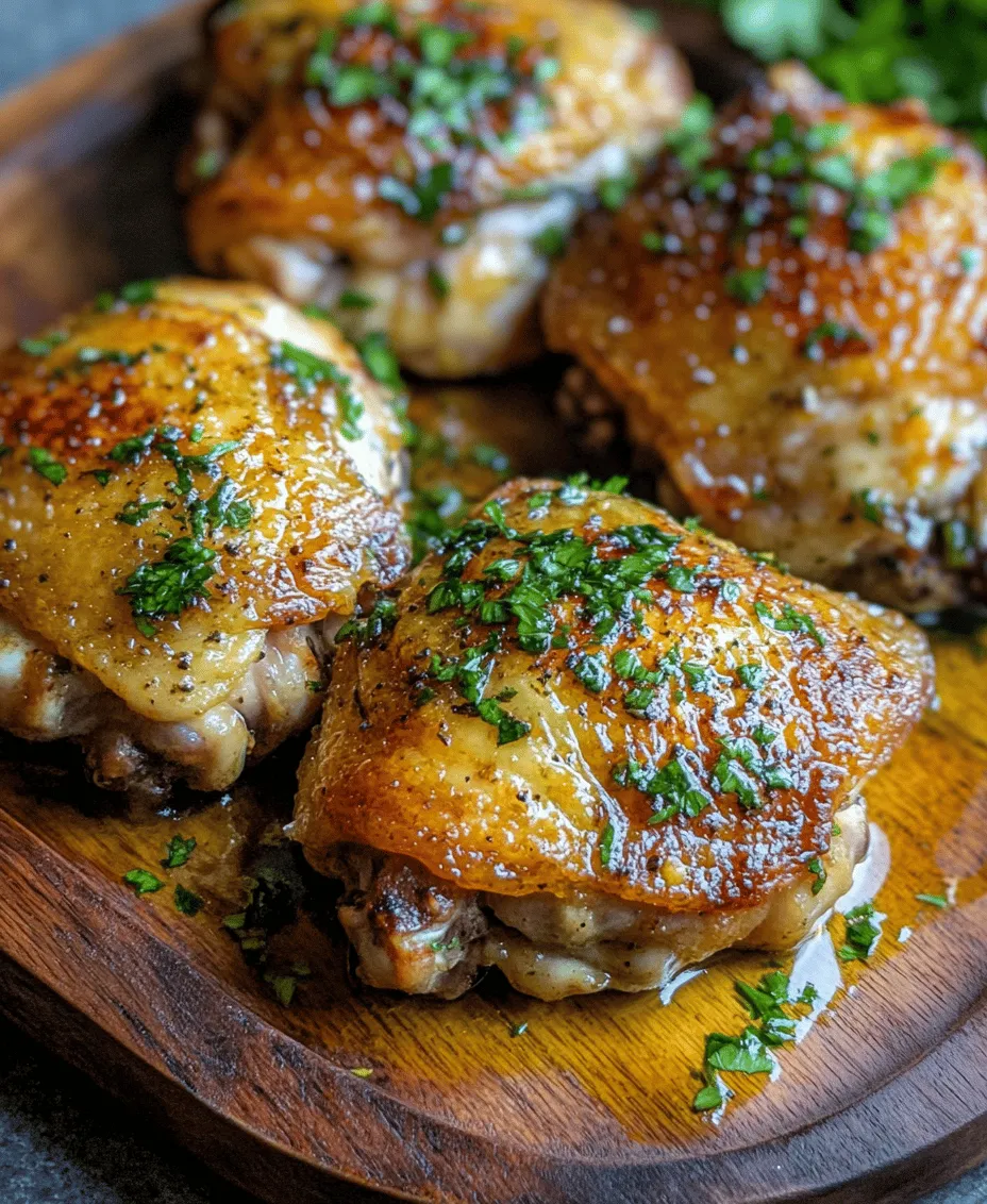 When it comes to satisfying meals that are both delicious and easy to prepare, few dishes can rival Herb-Crusted Garlic Butter Chicken Thighs. This dish brings together the rich flavors of garlic and fresh herbs, enveloping tender chicken thighs in a scrumptious, herby crust. Perfect for a cozy family dinner or an elegant gathering, this recipe not only showcases the beauty of home-cooked meals but also highlights the joy of using simple, quality ingredients to create something truly special.