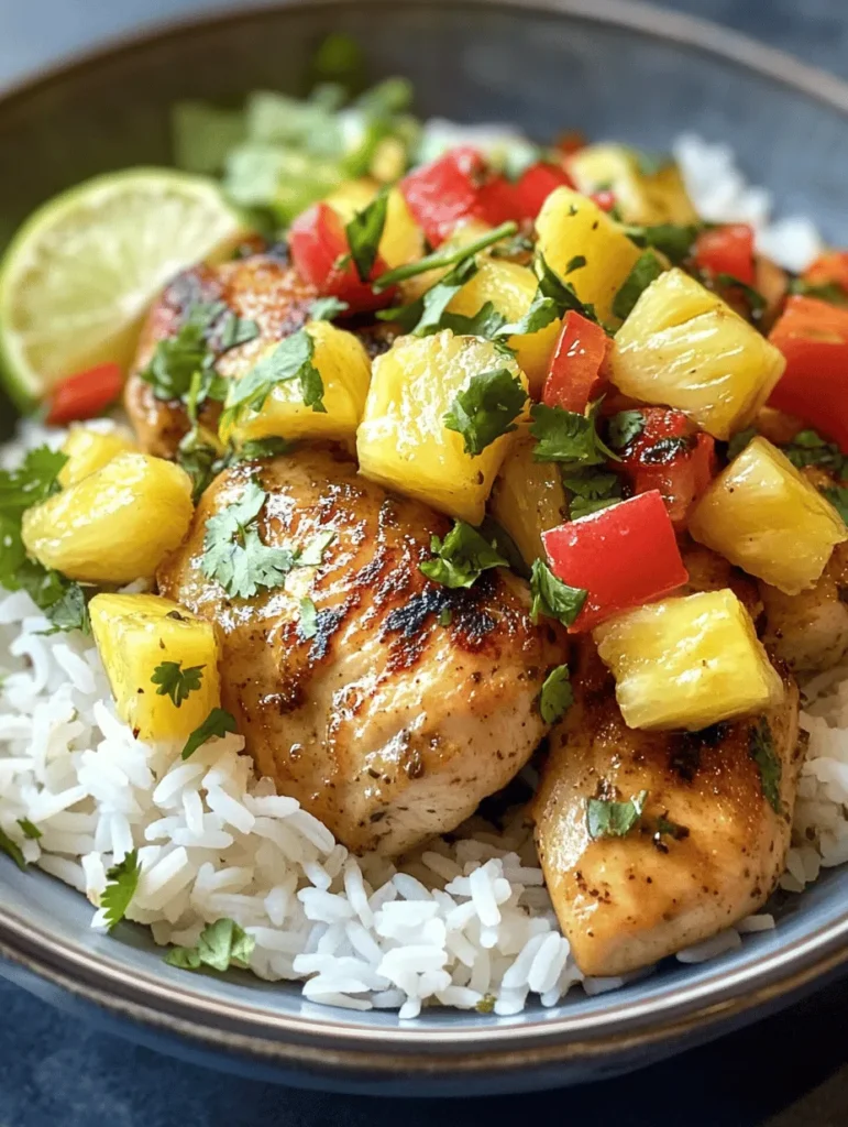 Imagine the sun-soaked beaches of the tropics, where vibrant colors and bold flavors collide to create an unforgettable culinary experience. Tropical Pineapple Chicken & Rice Delight is a dish that embodies this vibrant spirit. This recipe marries the sweetness of fresh pineapple with tender chicken, all served over a bed of aromatic jasmine rice, creating a dish that is as delightful to the eyes as it is to the palate.